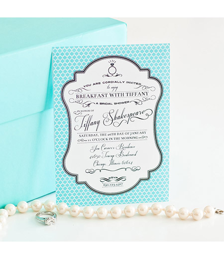 Breakfast at Tiffany's Inspired Printable Invitation - Bridal Shower